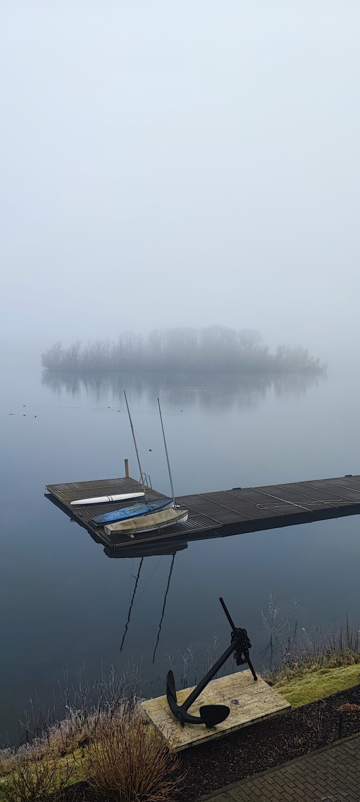 Toeppersee Insel und Bootssteig